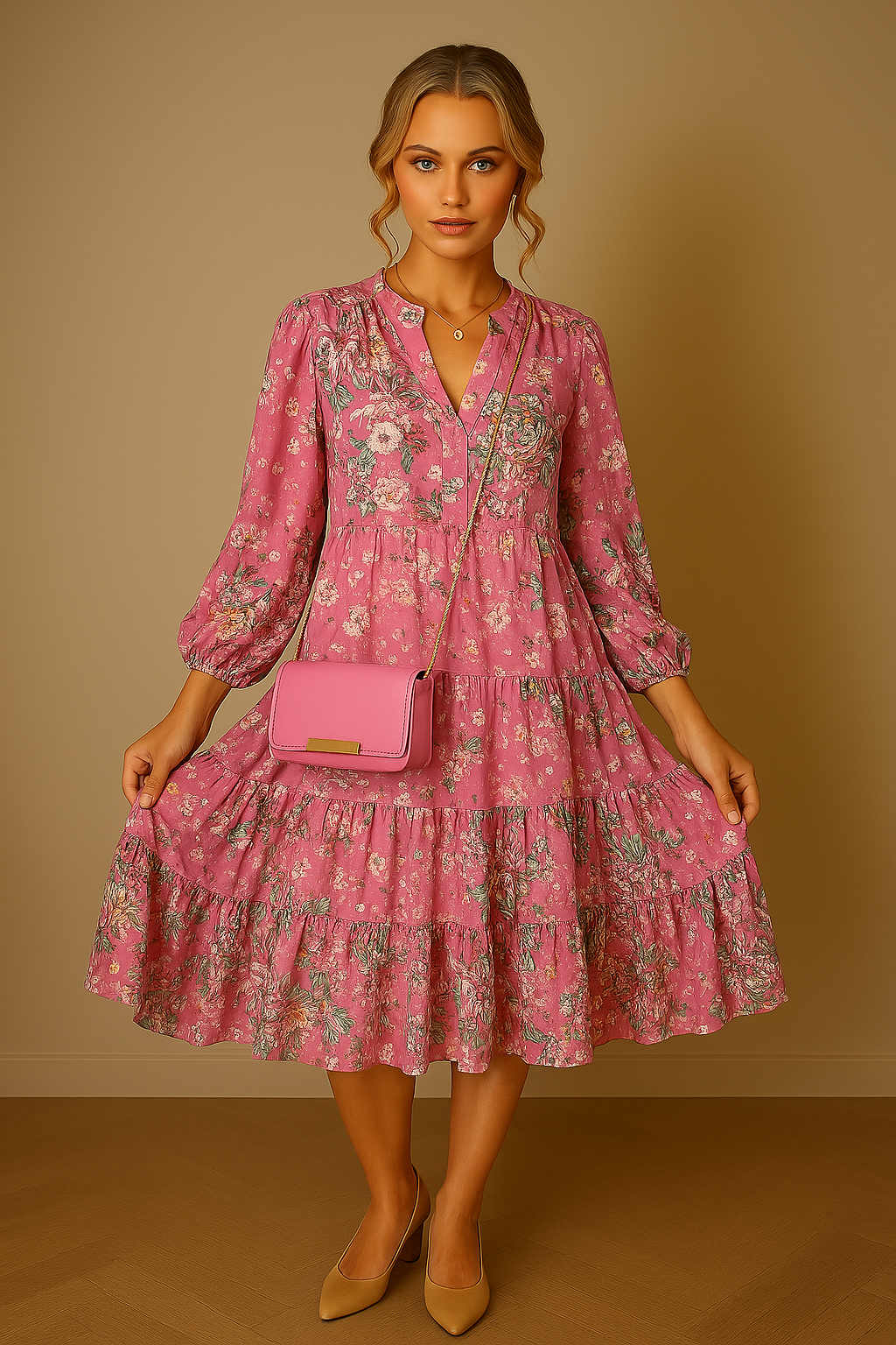 Aria|Robe imprimée florale