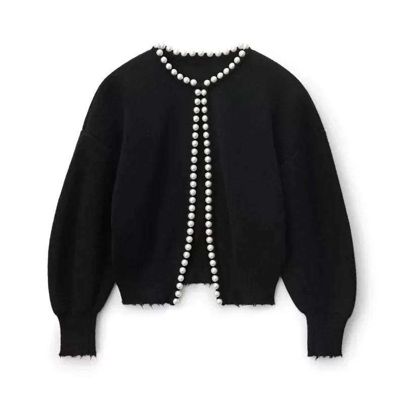 Aurélie - Cardigan perle