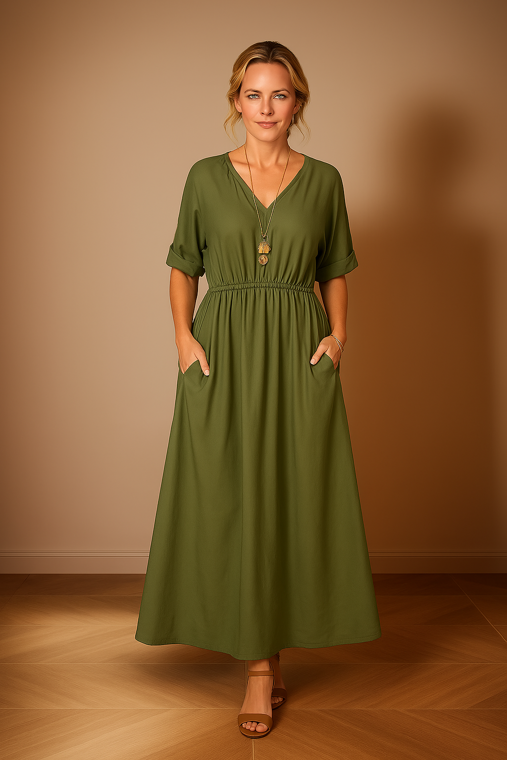 Angelica | Robe d'été longue au style vintage