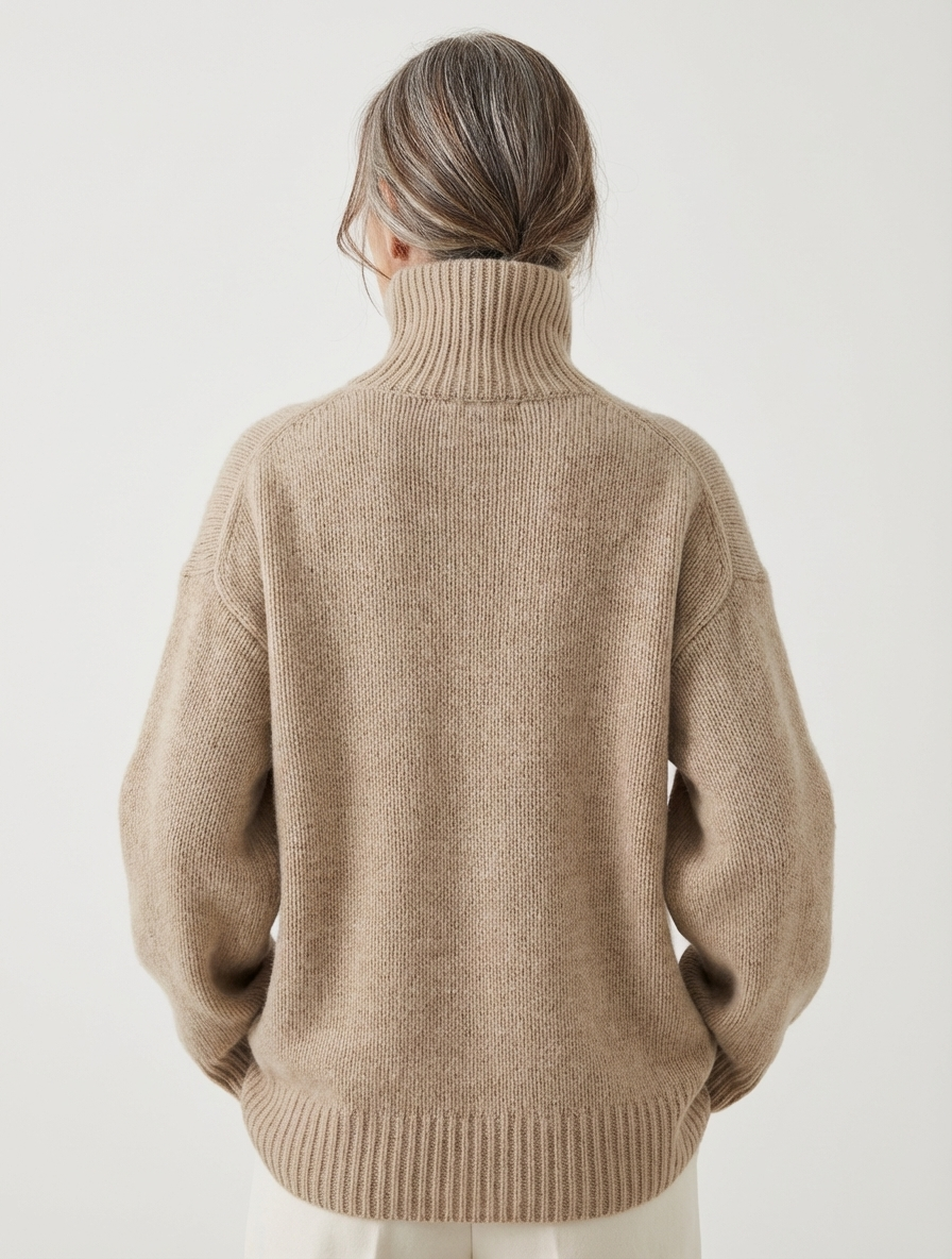 Celia – Pull Col Montant Doux & Élégant